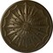 Ekena Millwork Artis Ceiling Medallion, Hand-Painted Brass, 27 1/8"OD x 2 5/8"P CM27ARBRS - alternate 1